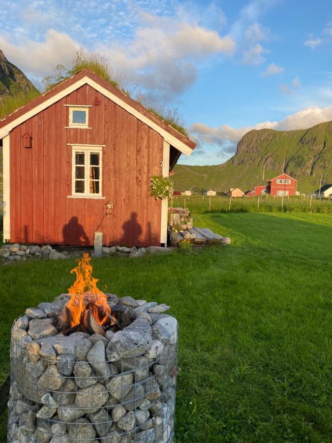 Unstad Cabin With Seaview Unnstad Bagian luar foto