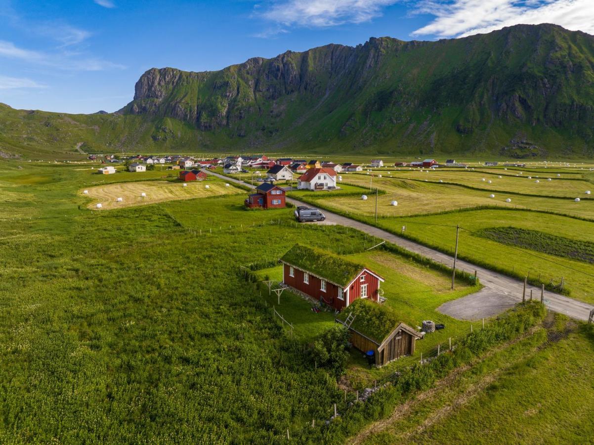Unstad Cabin With Seaview Unnstad Bagian luar foto