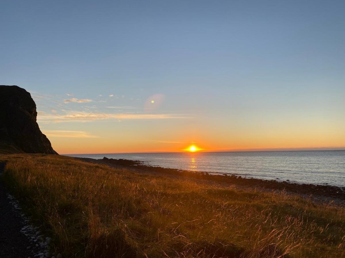 Unstad Cabin With Seaview Unnstad Bagian luar foto