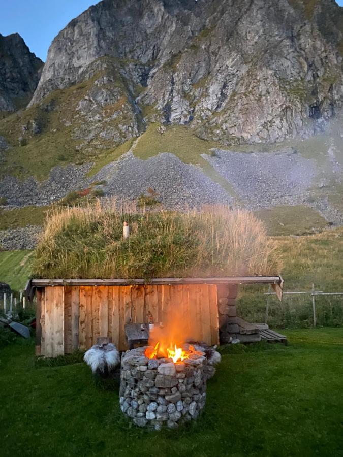 Unstad Cabin With Seaview Unnstad Bagian luar foto