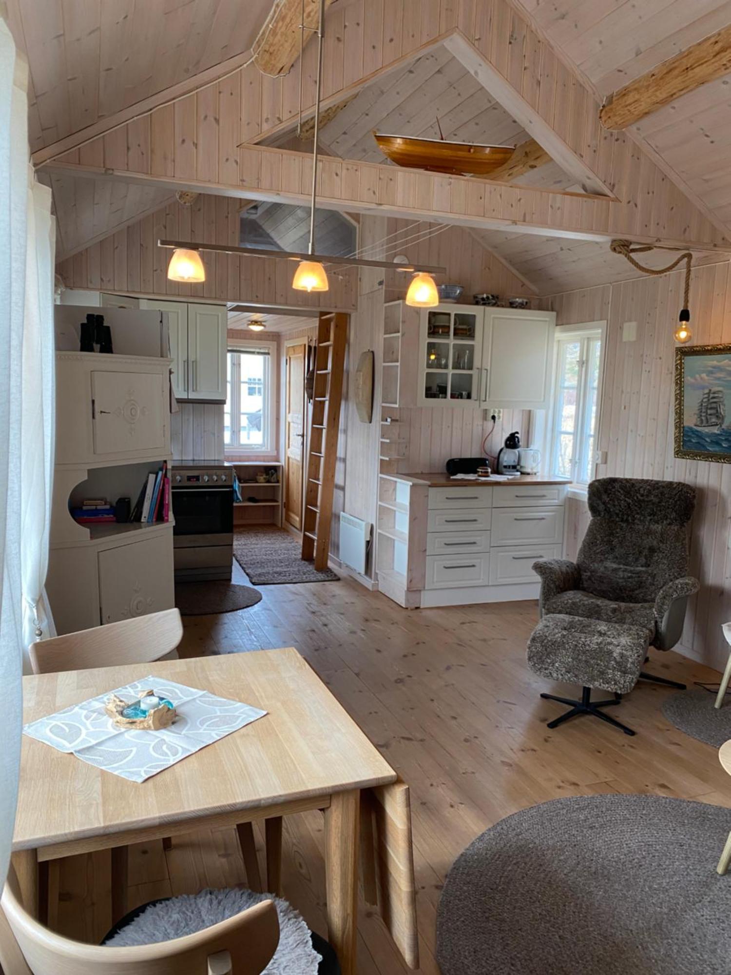 Unstad Cabin With Seaview Unnstad Bagian luar foto