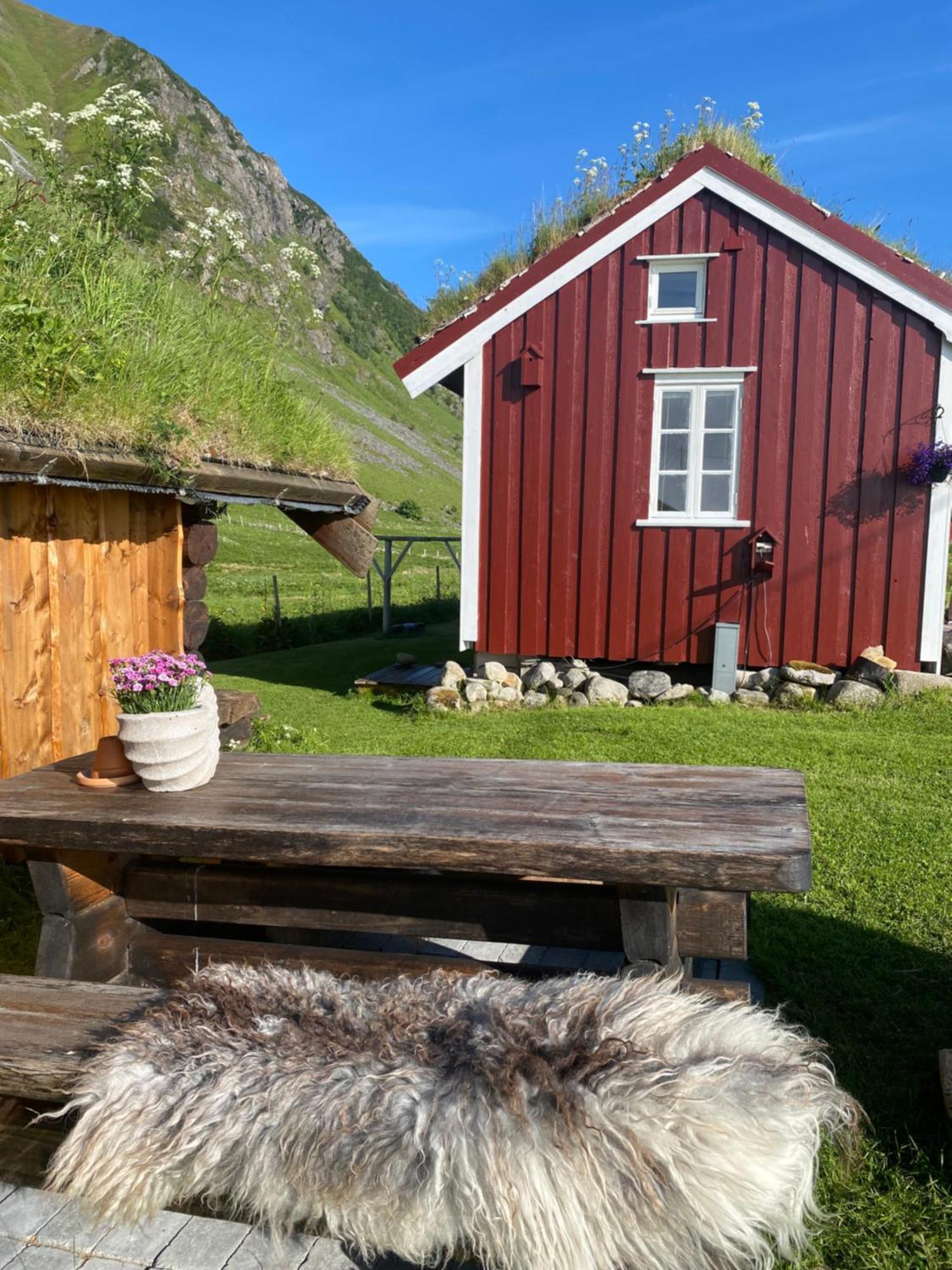 Unstad Cabin With Seaview Unnstad Bagian luar foto