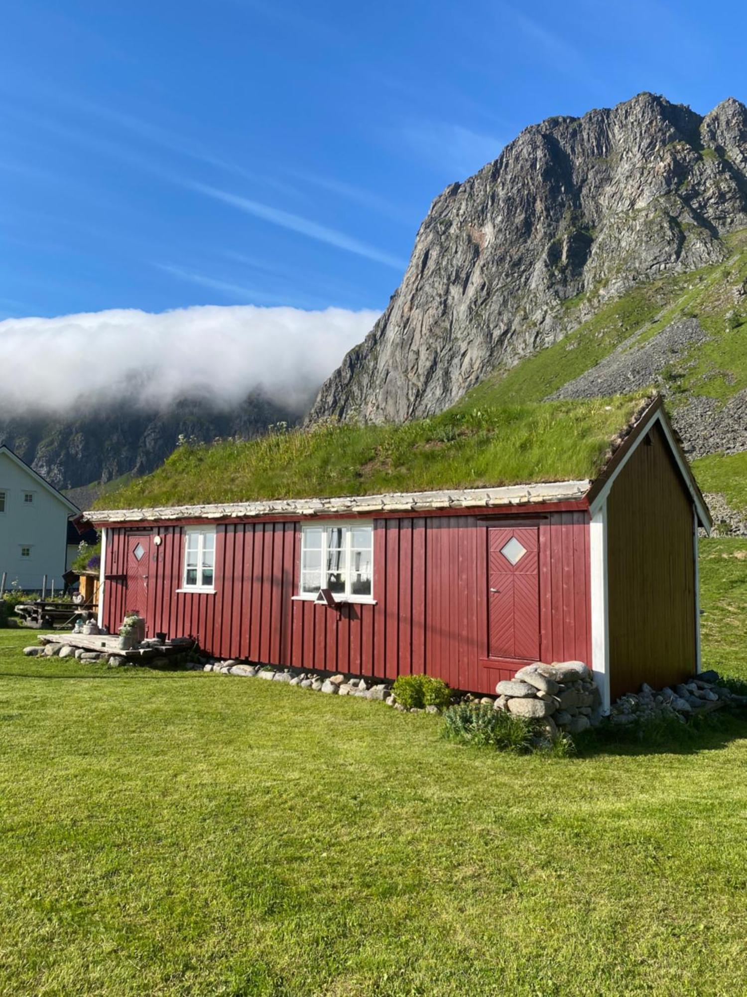 Unstad Cabin With Seaview Unnstad Bagian luar foto