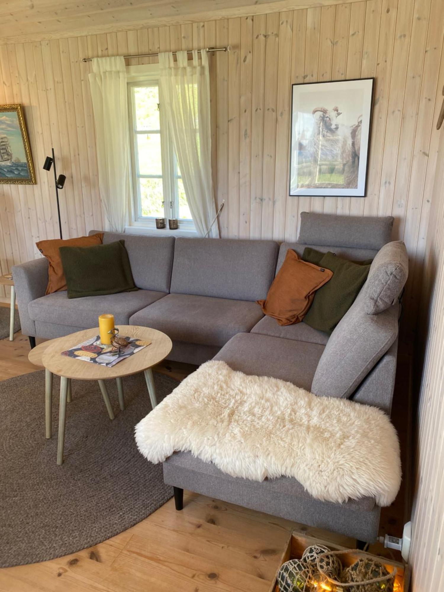 Unstad Cabin With Seaview Unnstad Bagian luar foto