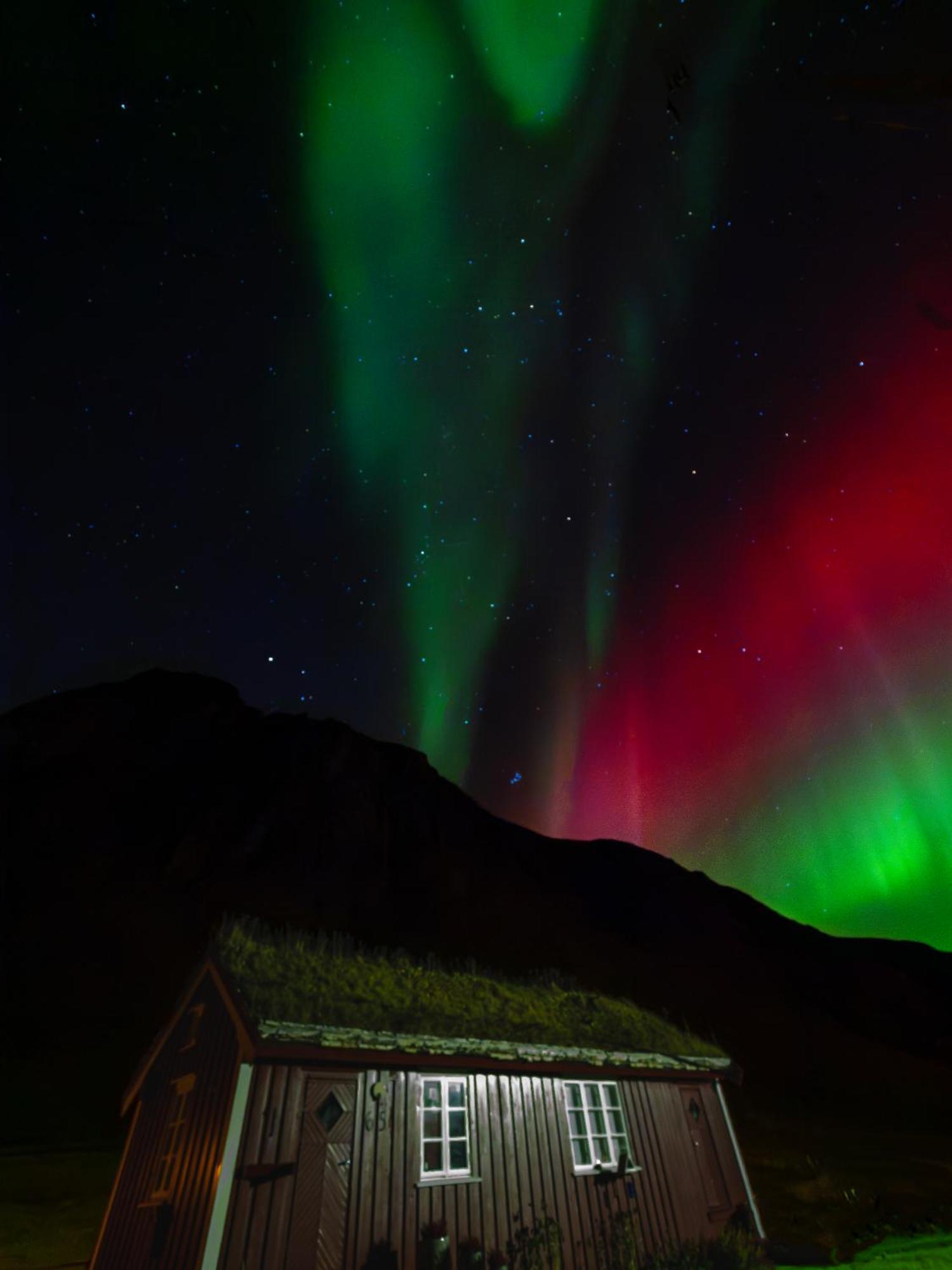 Unstad Cabin With Seaview Unnstad Bagian luar foto