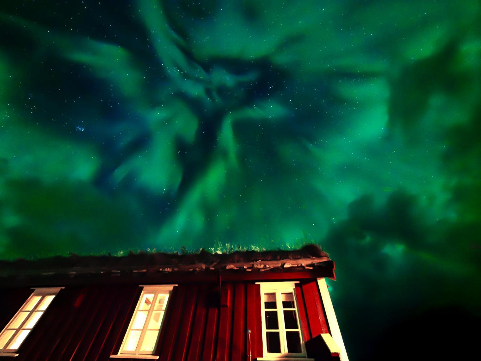 Unstad Cabin With Seaview Unnstad Bagian luar foto